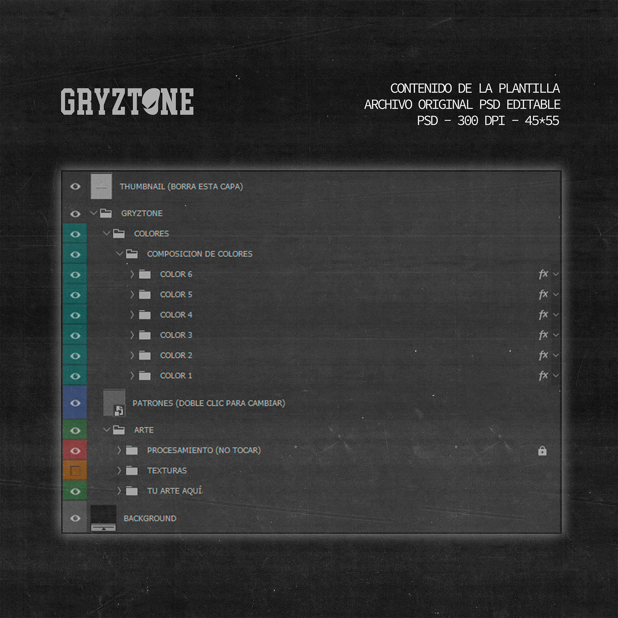 GRYZTONE: PLANTILLA DE ARTE VINTAGE 7