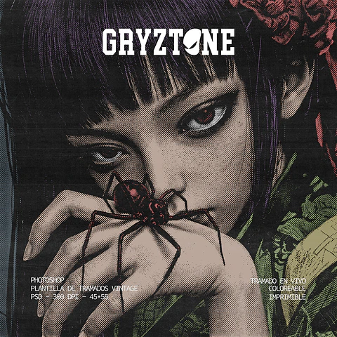 GRYZTONE: PLANTILLA DE ARTE VINTAGE