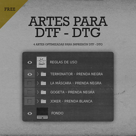 ARTES PARA DTF - DTG