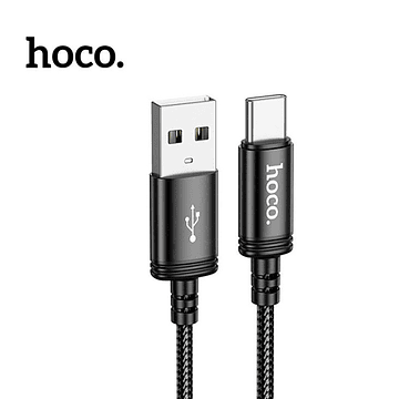 Cable Hoco X89 Wind USB A Tipo C 1m negro