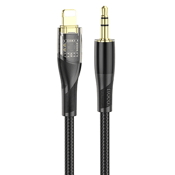 Hoco Cable Audio UPA25 Transparent Discovery Lightning Negro