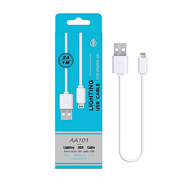 Cable One Plus AA101 USB A Lightning 1M Blanco