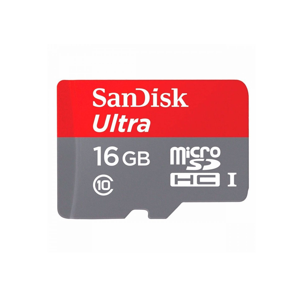 Tarjeta de Memoria Sandisk MicroSD 16GB Clase 10 80Mbps