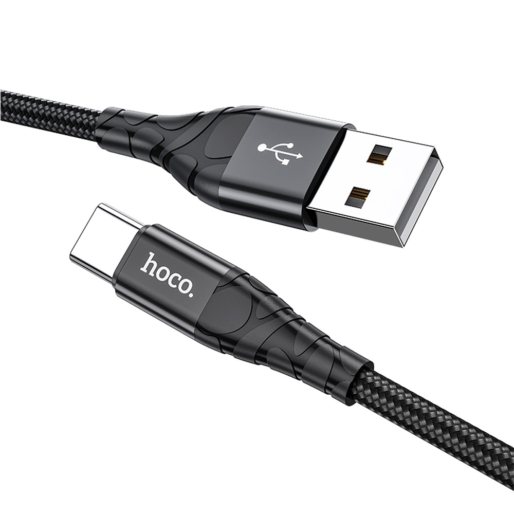 Cable Hoco DU02 Plus USB A Tipo C 2m Negro