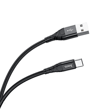 Cable Hoco DU02 Plus USB A Tipo C 2m Negro