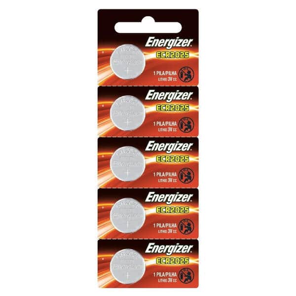 Pack de Pilas Energizer CR2025 Tira x5 unidades