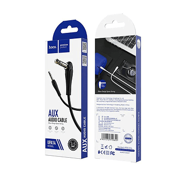 Cable Auxiliar Hoco UPA14 Jack 3.5mm 1m Negro