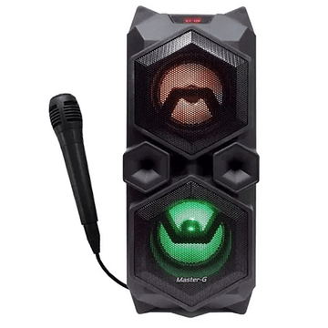 Parlante Master G Twister Bluetooth 4 pulg con luces led