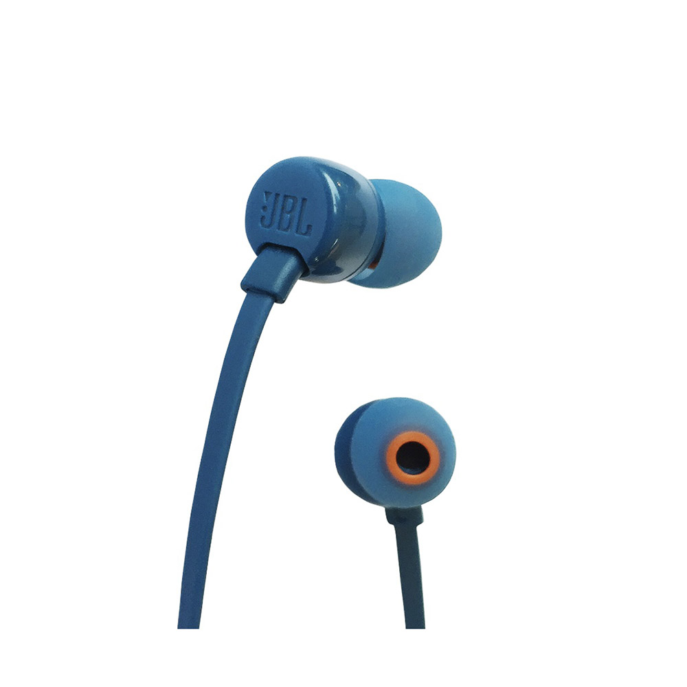 Audifonos JBL Tune T110 In Ear con Cable plano Azul