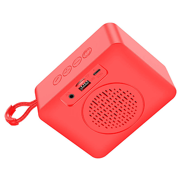 Parlante Hoco BS51 Bluetooth USB TF FM Rojo