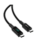 Cable AceFast C6-03 Tipo C a Tipo C 100W LED 2m 5A Negro