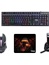 Kit gamer Monster Insertion Teclado Mouse Audífonos MousePad