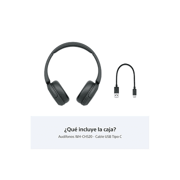 Audífonos Sony WH-CH520 Bluetooth Negro