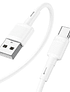 Cable Hoco X83 Victory USB A tipo C 1m 3A Blanco