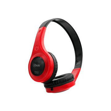 Audifonos MLab P800 Headband PowerBass Jack 3.5mm Rojo