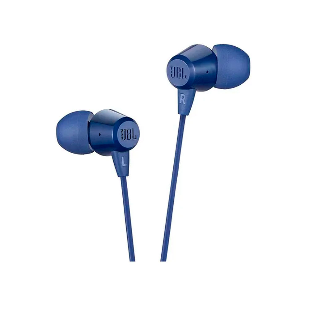 Audifonos JBL C50HI In ear con cable manos libres Azul