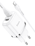 Cargador Hoco N4 2.4A Cable Lightning Doble USB Blanco