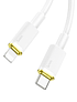 Cable Hoco U109 USB Tipo C PD a Lightning 1.2m 20W Blanco