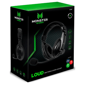 Audifonos Gamer Monster Loud PS4 Switch Xbox One