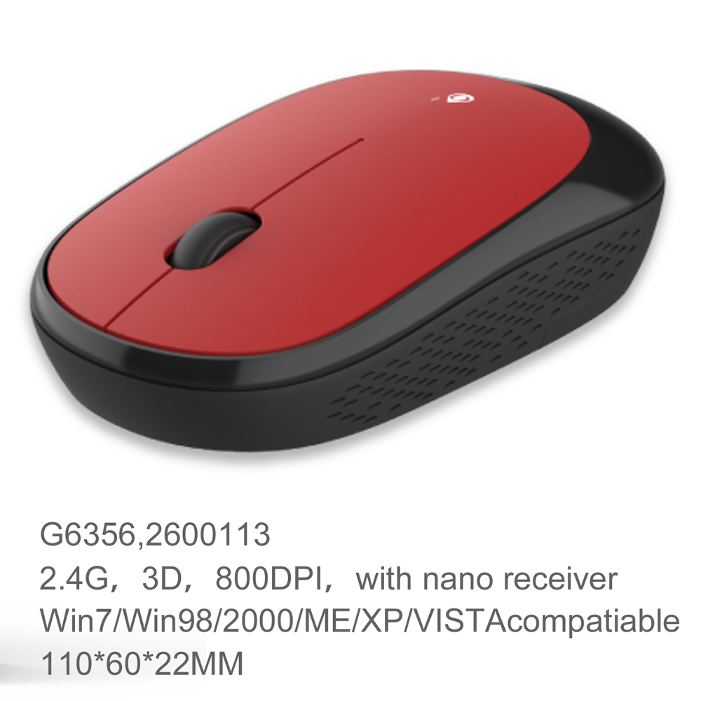 One Plus Mouse 3D Inalambrico G6356 Dpi800 Rojo