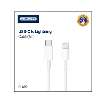 Cable Jellico Ip-180 Usb Tipo C A Lightnin Blanco