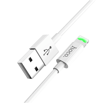Cable Hoco X43 Lightning a USB A 2.4A 1m Blanco