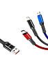 Cable Awei CL-971 3 en 1  Negro