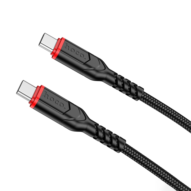Hoco Cable Data X59 Victory 60W USB-C a USB-C 1M Negro
