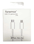 Cable Fonemax USB C PD a Lightning MFI 1.2m Blanco