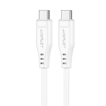 Cable Acefast C3-03 USB C a USB C Blanco