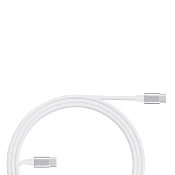 Cable One Plus BT817 USB Tipo C a USB Tipo C Blanco