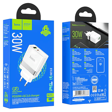 Cargador Xiaomi Mi 33w Dual USB-A y USB-C - PERUIMPORTA