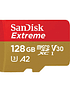 Tarjeta de memoria Sandisk Micro SD 128GB Extreme Clase 10