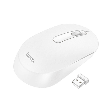 Mouse Hoco Gm14 Platinum Inalambrico 2.4Ghz Blanco