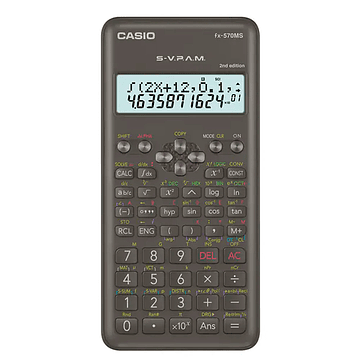 Calculadora Cientifica Casio FX 570MS 2 W DT V 401 Funciones
