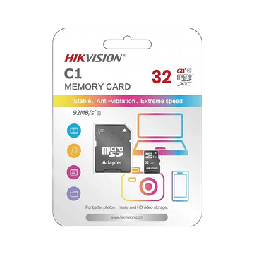 Tarjeta de Memoria MicroShdc Hikvision Hs Tf C1 32GB Clase10