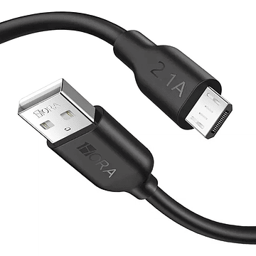 Cable 1Hora USB a Micro USB Negro CAB236