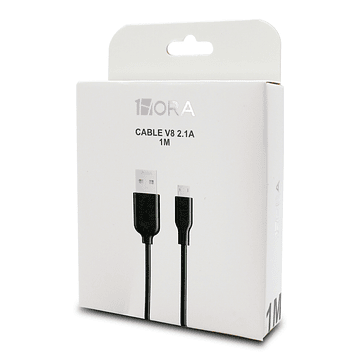 Cable 1Hora USB a Micro USB Negro CAB236