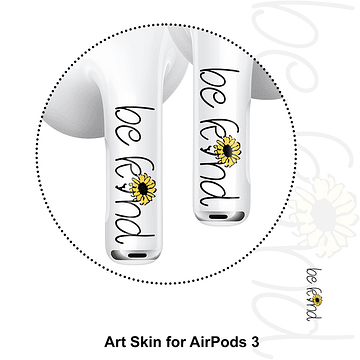 Sticker Autoadhesivo para Audifonos Airpods 3 Be kind