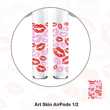 Sticker Autoadhesivo para Audifonos Airpods 1-2 Kiss