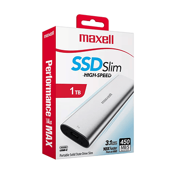 Disco duro externo Maxell SSD 1TB