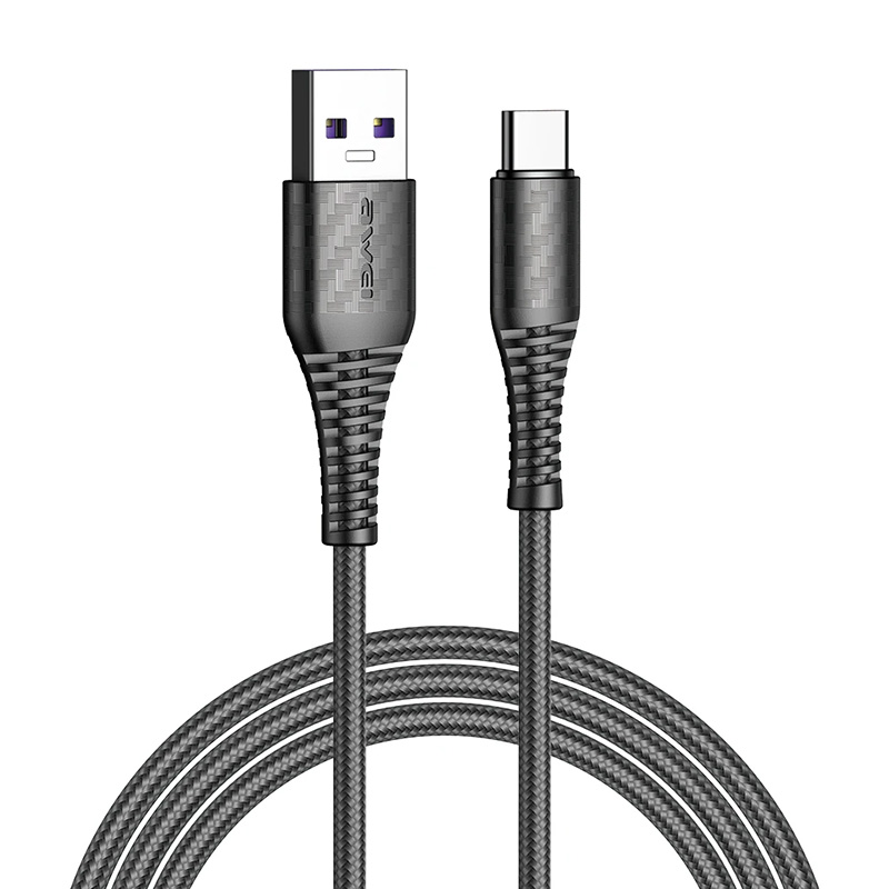 Cable USB-A a Tipo C CL-69 5A negro