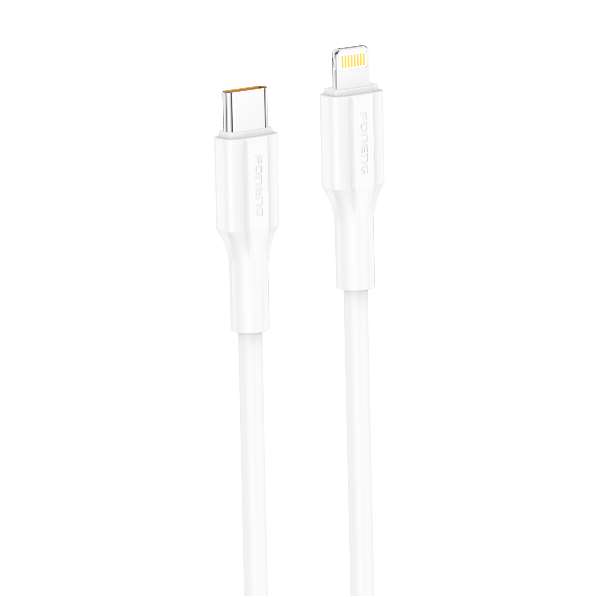 Cable Tipo C a Lightning Foneng XS01 27W 1M Blanco