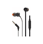 Audifonos JBL Tune T110 In Ear con Cable plano Negro - Miniatura 1