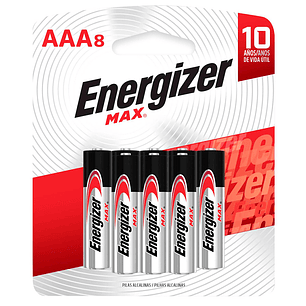 Pack de pilas Energizer Max E92BP8 AAA x8 unidades