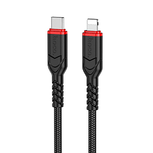 Cable Hoco X59 Victory PD a Lightning 2M Negro