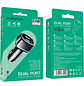 Cargador para auto Borofone BZ14 Max dual USB Negro - Miniatura 2