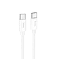 Cable Hoco X87 Magic silicone USB C PD a USB C PD 60W Blanco - Miniatura 1