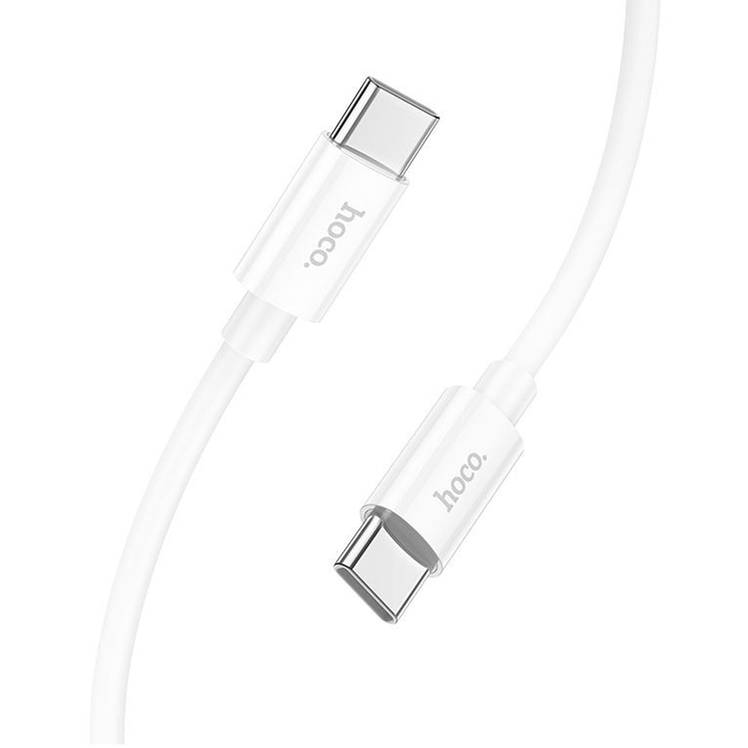 Cable Hoco X87 Magic silicone USB C PD a USB C PD 60W Blanco 4