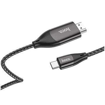 Cable Hoco UA16 Tipo C a HDMI HD 2m Negro